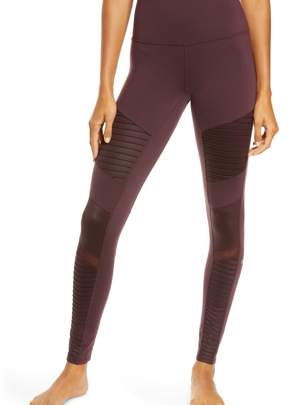 Alo Yoga High-Waist Moto Leggings Burgundy Women’s XXS